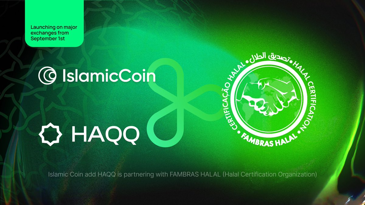 Islamic_Coin's tweet image. Last December, #IslamicCoin &amp;amp; @the_HaqqNetwork joined forces with @FAMBRASHalal to bring trust and transparency to the Muslim community.

Together, we're building a system of ensuring the authenticity of Halal products using QR codes on #HAQQ's blockchain. More updates to come!