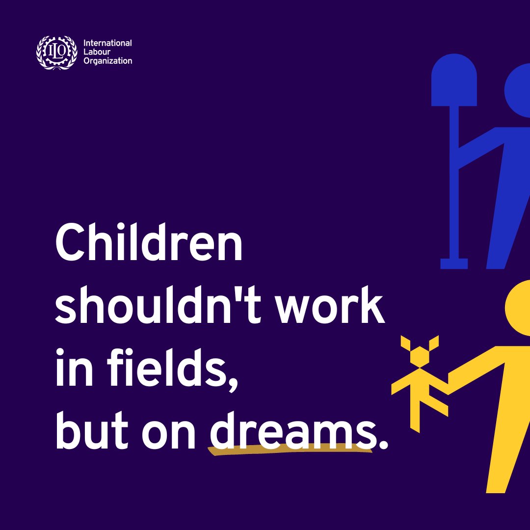 ilo's tweet photo. A world free of child and forced labour is possible for every child. #EndChildLabour. https://t.co/NyvPn237UX
