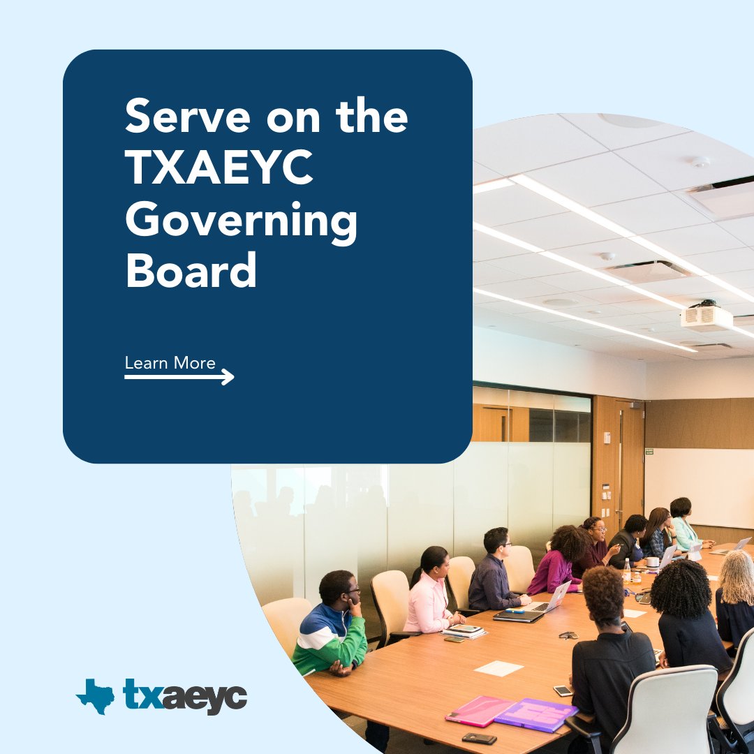 texasaeyc's tweet image. The TXAEYC Nominations Committee is seeking applicants to serve in leadership positions on the Governing Board! Join us to support Early Childhood! Learn more here: buff.ly/47fL0F1