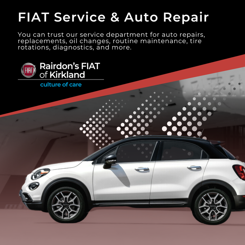 Stay ahead of the curve with regular car maintenance so that your Fiat remains healthy for years to come: rpb.li/MvZB

#RairdonAutoGroup #WashingtonState #KirklandWA #Seattle #SeattleWA #TacomaWA #BellevueWA #EverrettWA #BothellWA #SpokaneWA #RedmondWA #BellinghamWA