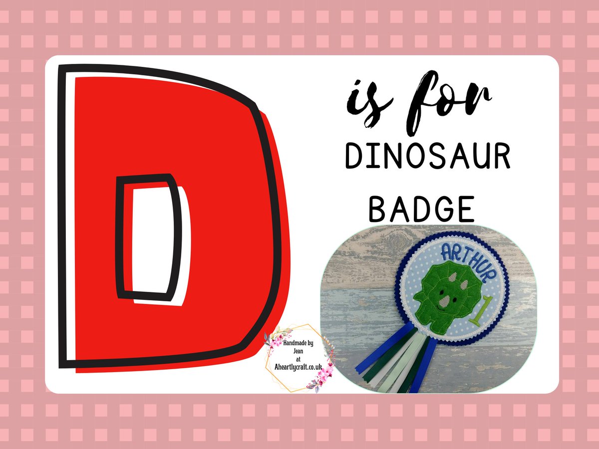 Aheartlycraft (@aheartlycraft) on Twitter photo D is for Dinosaur Personalised Birthday Badge's <a href="/AHeartlyCraft/">Aheartlycraft</a> now available to order here aheartlycraft.co.uk/search.php?sea…
#PersonalisedGift #BirthdayGift #MHHSBD #CraftBizParty #Handmade #Dinosaur #Giftidea #Gifts #Giftguide #Aheartlycraft D is for Dinosaur Personalised Birthday Badge's <a href="/AHeartlyCraft/">Aheartlycraft</a> now available to order here aheartlycraft.co.uk/search.php?sea…
#PersonalisedGift #BirthdayGift #MHHSBD #CraftBizParty #Handmade #Dinosaur #Giftidea #Gifts #Giftguide #Aheartlycraft