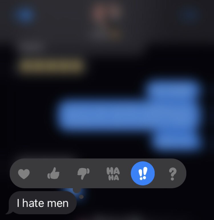 What’s the female experience like? 
Texting your best friend this at least once a day