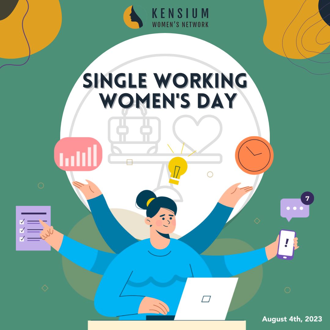 KensiumWN's tweet photo. Today is #SingleWorkingWomenDay✨Over the years, women have made significant strides in various professional fields, breaking stereotypes, &amp; shattering glass ceilings. Single-working women play a vital role in this progress! 

#womensday #womenempowerment #womensupportingwomen https://t.co/2u6m6Fa5LO