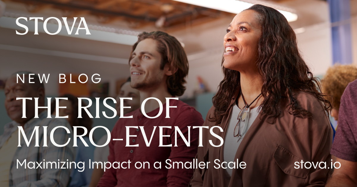 stovatech's tweet image. Discover the Power of Micro-Events

Whether for internal team-building or external client engagement, micro-events are making waves in the event industry.  Learn how these intimate gatherings maximize impact and foster meaningful connections.

hubs.la/Q01-317X0 

 #Stova