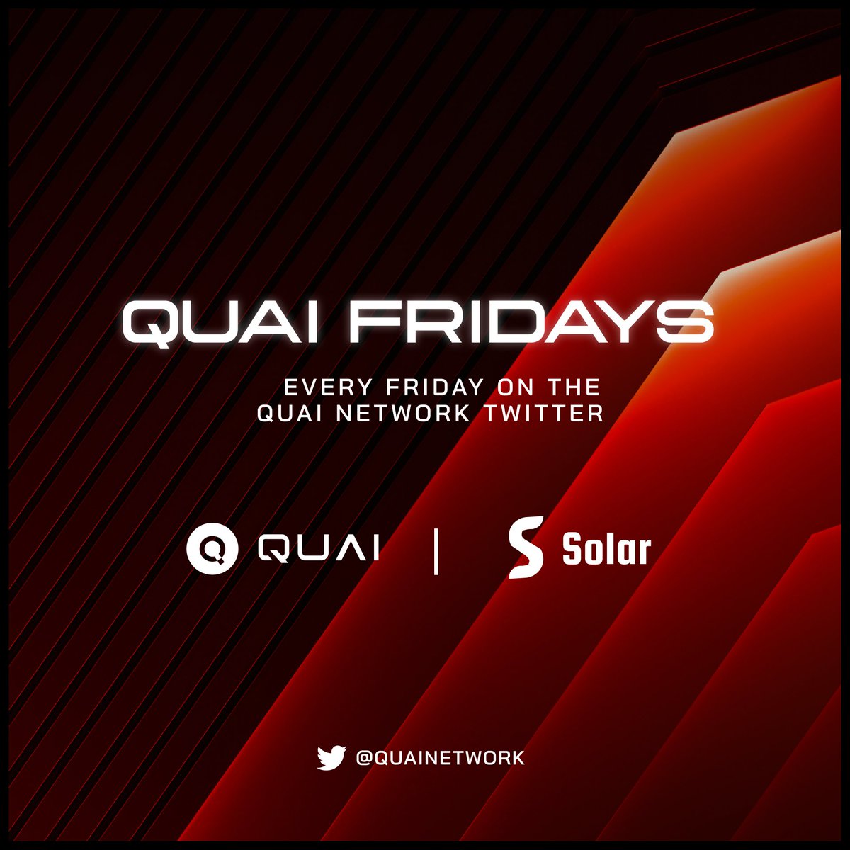 QuaiNetwork's tweet photo. Quai Friday is here! 🎉 

The Quai Friday community call is now live here on Twitter (X)!  

Join now to participate in a discussion on DeFi and DEXs with the @Dominant_Strat and @solar_dex team👇 

https://t.co/B0ETLX89l0 https://t.co/ZMAmm8TMjq