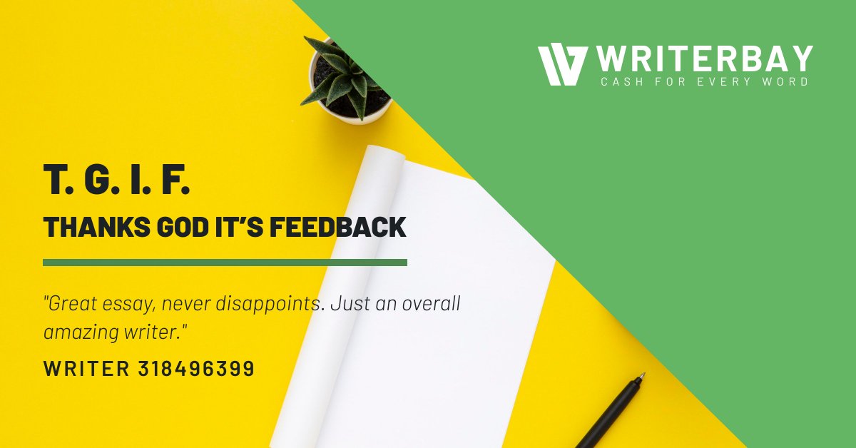 TwittWriterbay's tweet photo. #writerbay #cashforeveryword #fridayfeedback #awesomewriters #tgif #freelance #freelancewriting #freelancers #writing #workfromhome #workingmom #writeformoney https://t.co/LMwOV33umy