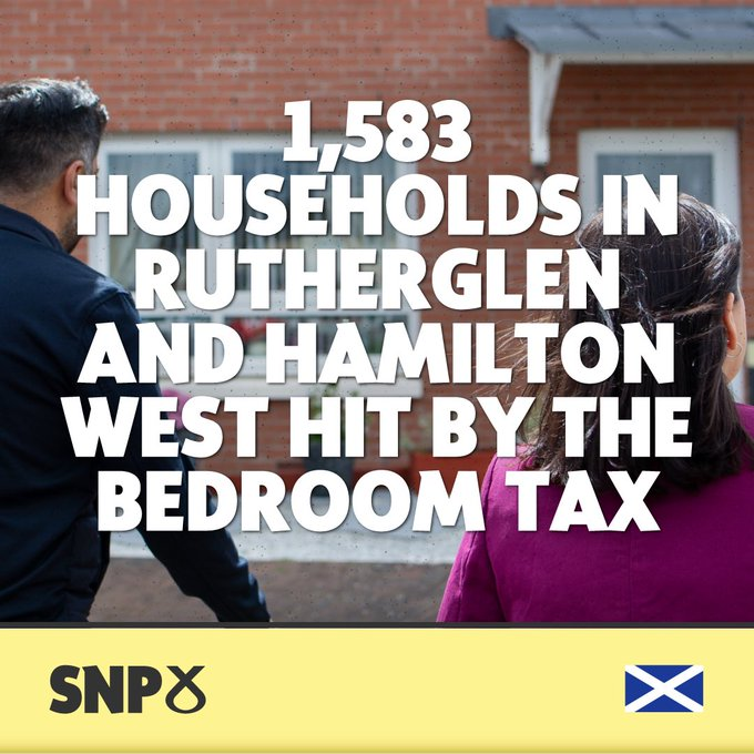 Under Labour, nearly 1600 households in #Rutherglenandhamilton would be poorer, possibly pushed into poverty, and unable to feed themselves or their kids.

Don't fall for their lies!

#NeverTrustLabour
#VoteSNP 
#BedroomTax