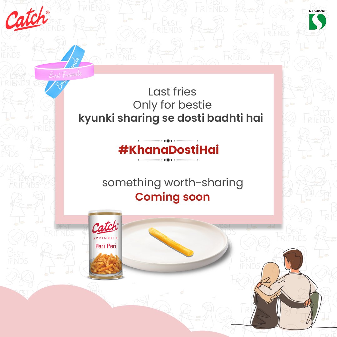catch_foods's tweet photo. Bestie ke liye jaan bhi haazir hai, but last piece of Peri Peri fries?
STAY TUNED to know more!

#KyunkiKhanaSirfKhanaNahiHota

#CatchFoods #IndianFood #Cooking #Craving #Food #CatchPeriPeri #Fries #FriendshipDay #FriendshipDay2023 #Bond #Love #StayTuned https://t.co/Bwicwrn5qV