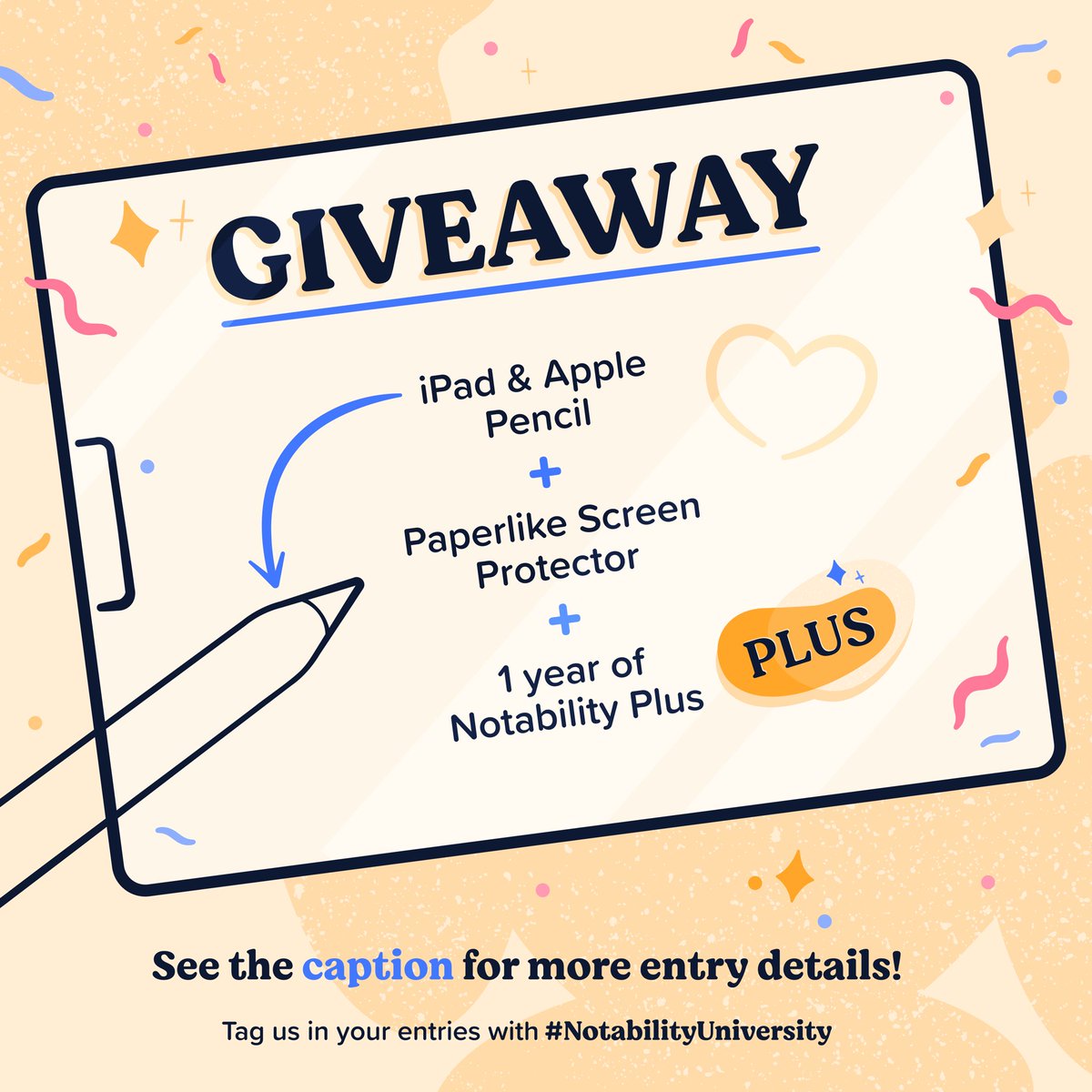 We’re starting Back 2 School season with a giveaway!! 🎉

📚 How to enter:  
📕 Follow @notabilityapp 
📙 Like this post! 
📗 Post a video showing how YOU use Notability for university! Tag us &amp; use #NotabilityUniversity !
📘 Link your video through the form in our bio!