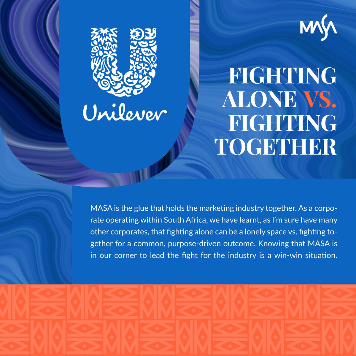 #MASA is the glue that holds the marketing industry together. As a corporate operating within South Africa, @UnileverSA knows the value of fighting together for a common, purpose-driven outcome. Join the fight, join #MASA today… #Unilever #MarketingIndustry #GetToKnowMASA
