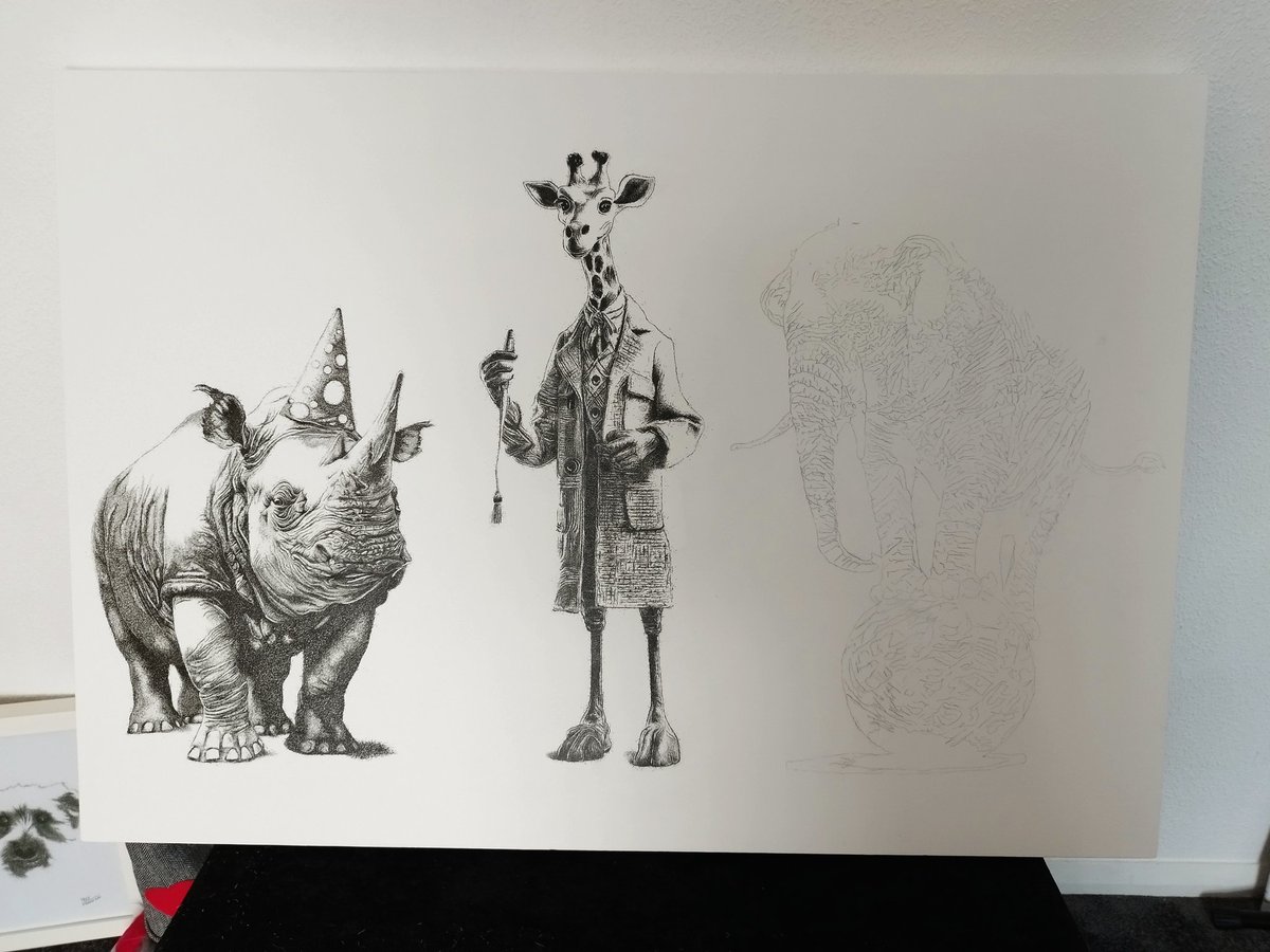 I have a cool commission on the go 👊

#artwork #partyanimals #animalportraits #illustration #artist #tourettes #tourettesawareness  #portraiture