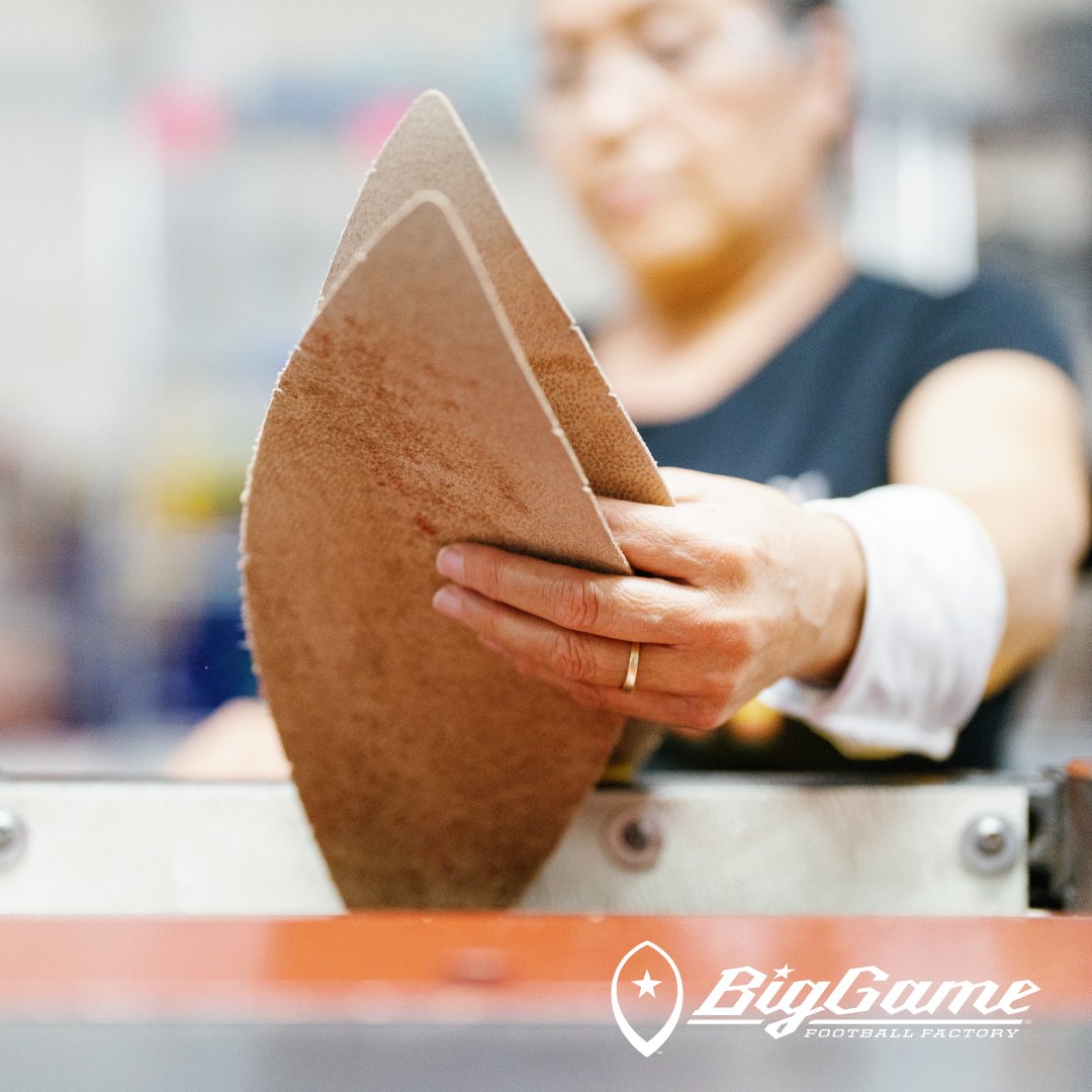 BigGameUSA's tweet photo. At Big Game Football Factory, we focus on creating quality customized footballs and strive to foster a supportive team work environment to achieve success both on and off the field. #BigGame #FootballDesigner #SportDesign https://t.co/Q0J6QLLnEx