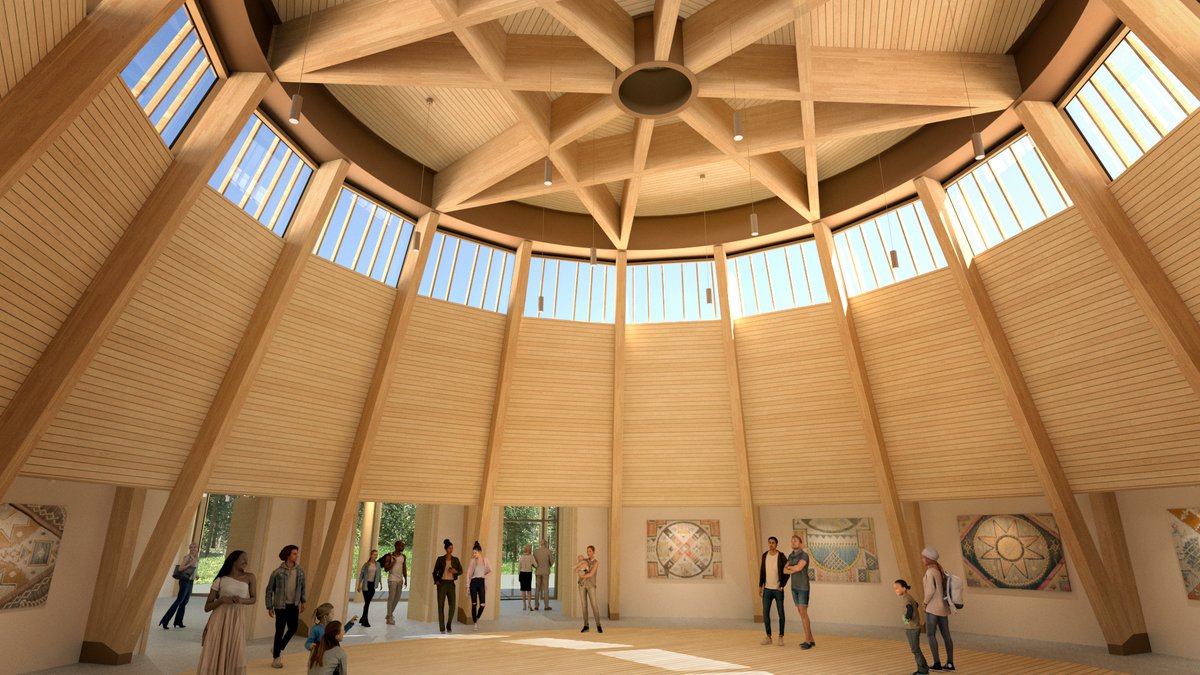 LydonLynch's tweet photo. A dynamic and meaningful centre for Mi’kmaw people and for visitors from across Nova Scotia and all over the world. The Centre will be built in Debert, Nova Scotia - a place where Mi’kmaw ancestors lived more than 11,000 years ago and a place where they still dwell today. https://t.co/39DGHL7J3l