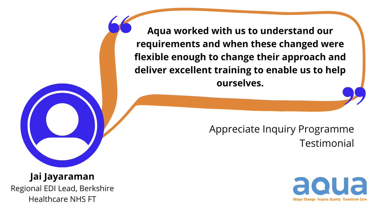 We work with our customers to create the most beneficial support for them.

Find out more about our offers and how to get in touch to discuss how we can serve your improvement needs: aqua.nhs.uk
