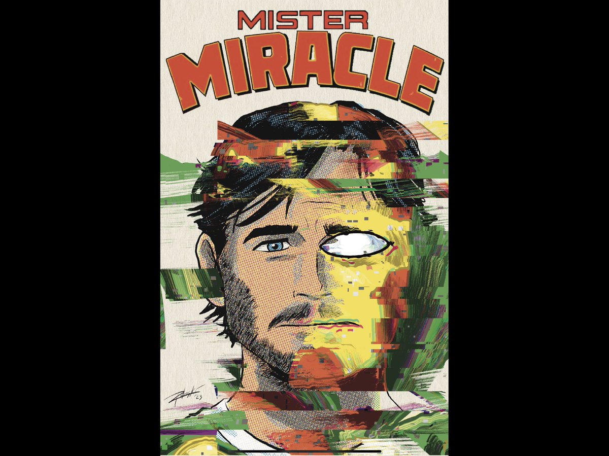 My homage to <a href="/MitchGerads/">Mitch Gerads</a> and <a href="/TomKingTK/">Tom King</a> Mister Miracle. Drawn on procreate