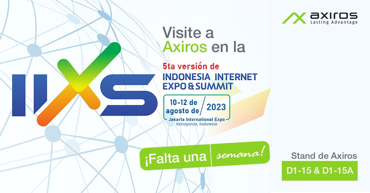 [Eventos] Anunciamos nuestra participación en el Indonesia Internet Expo &amp; Summit

📅 10-12 de agosto de 2023
📍 Stand D1-15 y D1-15A

Enfocado a la industria de la Tecnología de la Información y a las industrias conectadas a #Internet.
➡️ ow.ly/ILgB50PqJV

#IIXS2023