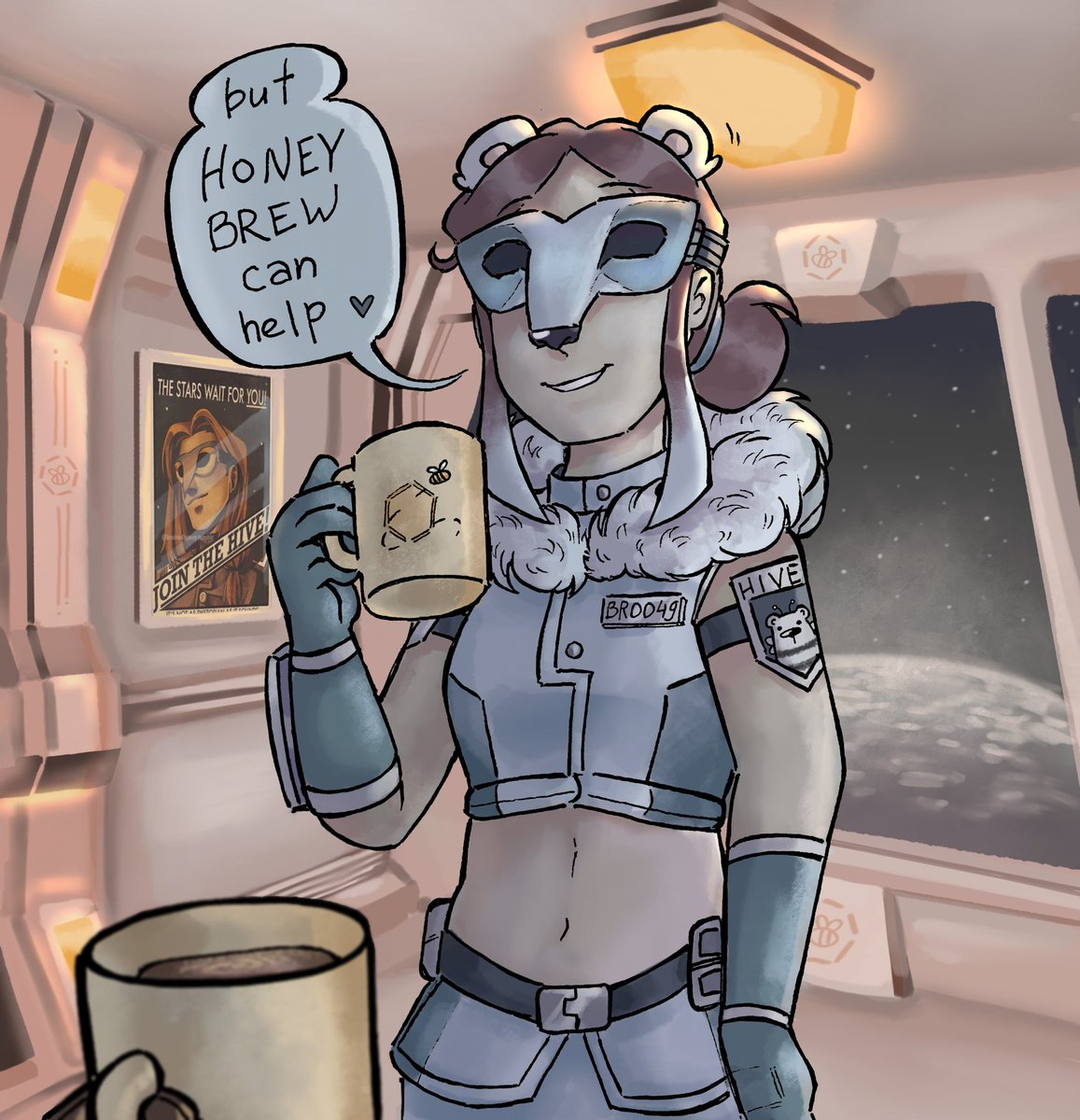 beartitled's tweet image. (1/3)
Drew myself as crewmate on @braisedhoney ship

#digitalart #spacetheme #spaceship #DigitalArtist #artist #artwork #illustration #spaceart #crewmate #drawing #fanart