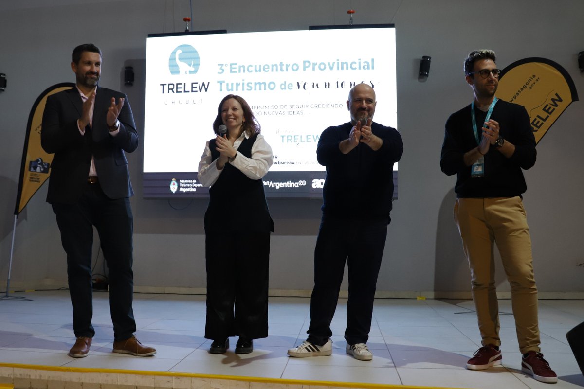 mefpatagonia's tweet photo. 🌎✈️🦖Este jueves participamos del 3er Encuentro Provincial de Turismo organizado por @TrelewBureau  de Eventos del #EnTreTur.🧵 https://t.co/zAMvESuwuy
