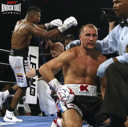 #UnDiaComoHoy hace 5️⃣ años, Eleider Álvarez 🇨🇴 se coronaba Campeón Mundial 👑 WBO semipesado noqueando a Sergey Kovalev en el 7º round en Atlantic City 🇺🇸