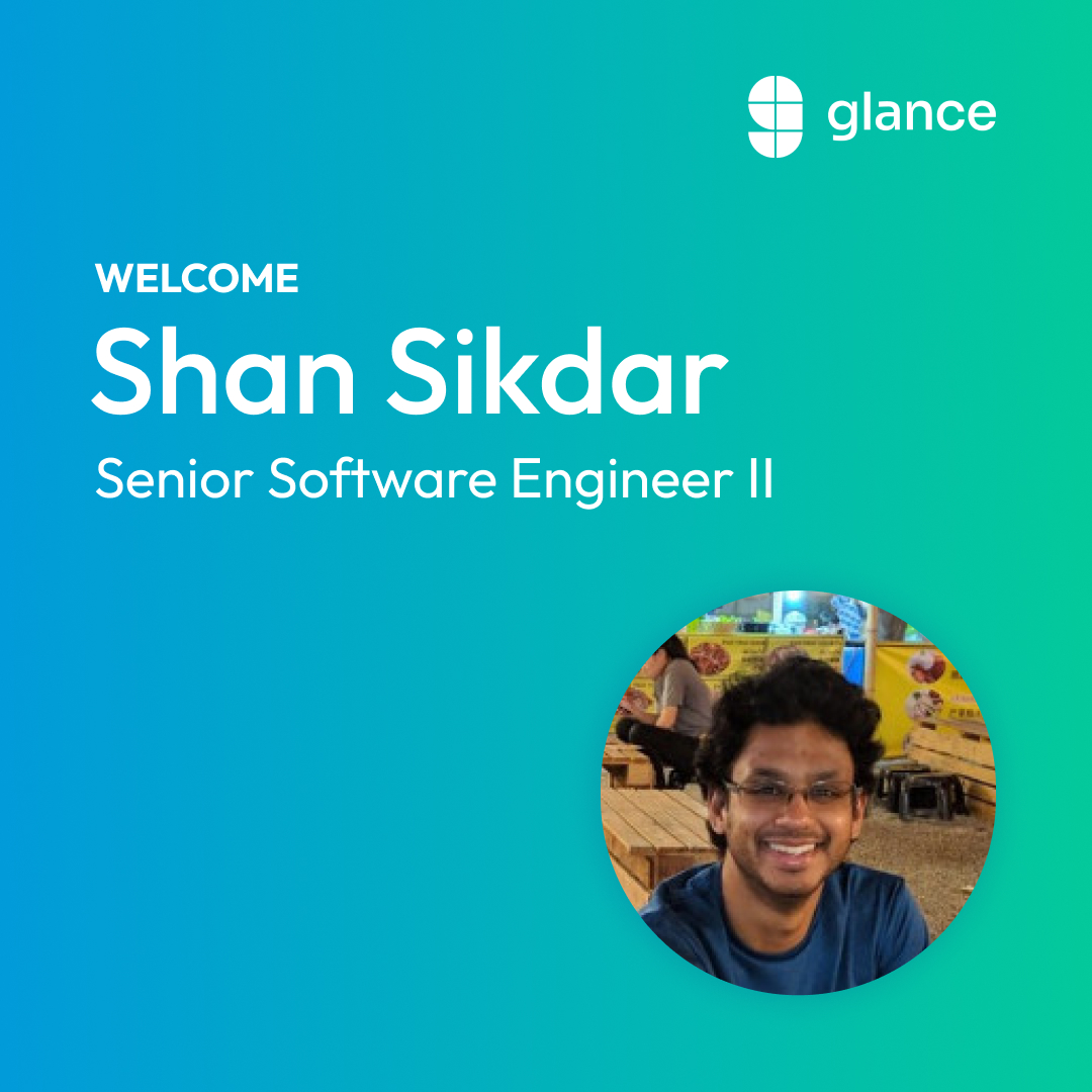 glancenetworks's tweet image. Please help us welcome Shan Sikdar, who recently joined the Glance team as a Senior Software Engineer II! He’s thrilled to work on software that is utilized by people from various regions across the nation.

Welcome aboard, Shan!

#LifeAtGlance #BostonTech