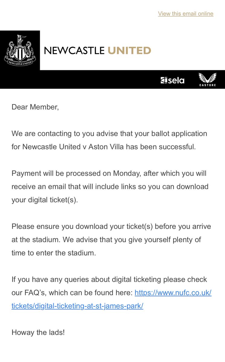 ScottyCov's tweet photo. There it is! 🥳 #NUFC https://t.co/6y7J86UxvR
