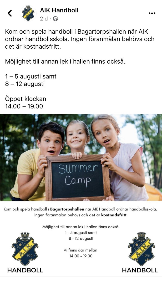 Har du barn som tröttat på regnet? Kom och lira! inga åldersklasser och inga kostnader - bara kul precis som det ska vara. Räkna dock med att det mest är yngre barn på plats.