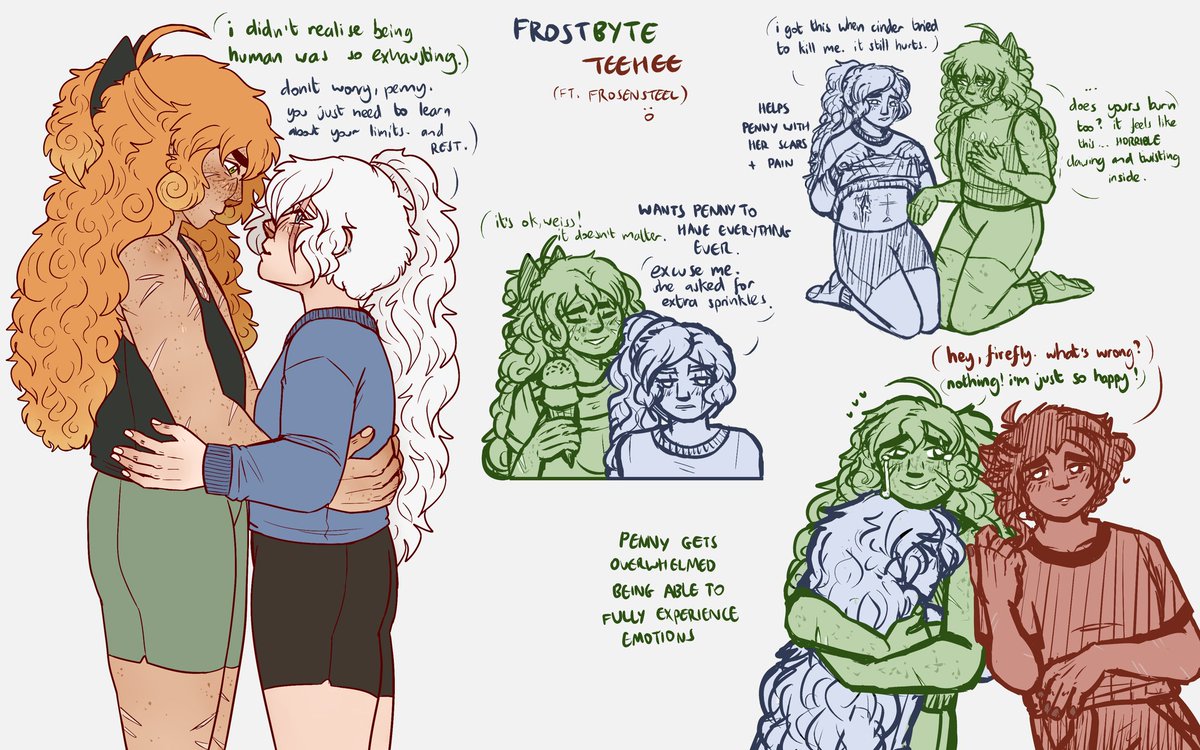 the_weissest's tweet image. oh so they&apos;re in LOVE love

#rwby #frostbyte #frosensteel