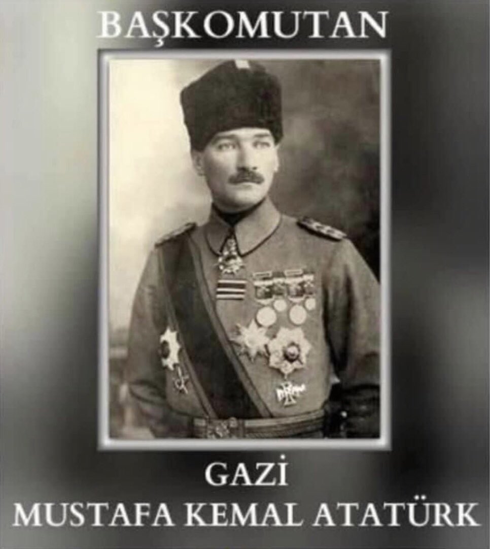 TBMM, 5 Ağustos 1921’de Gazi Mustafa Kemal Atatürk’ü Türk Ordularının Başkomutanı olarak seçti. 102. yılı kutlu olsun.