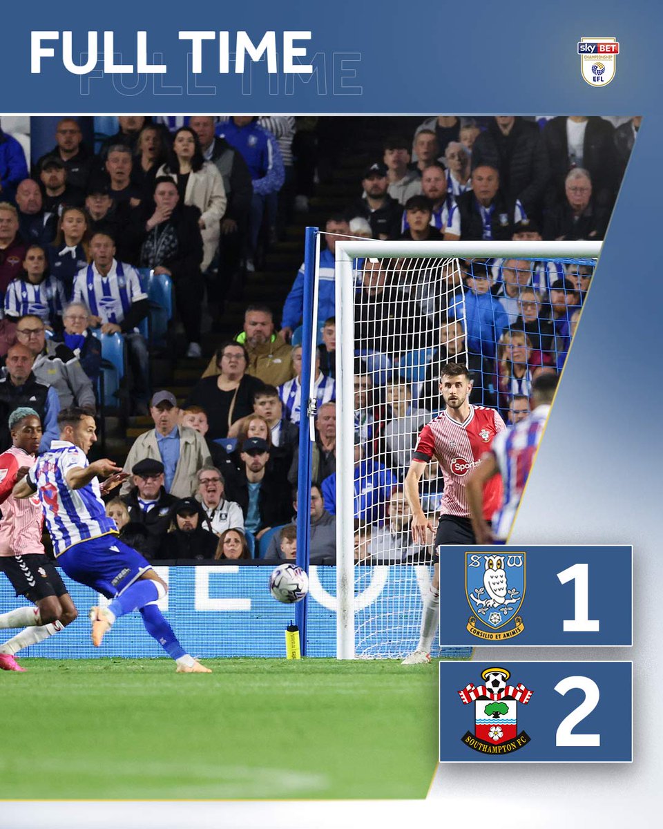 swfc's tweet photo. Defeat for the Owls tonight at Hillsborough

#SHWSOU https://t.co/GHLMd8lZOn