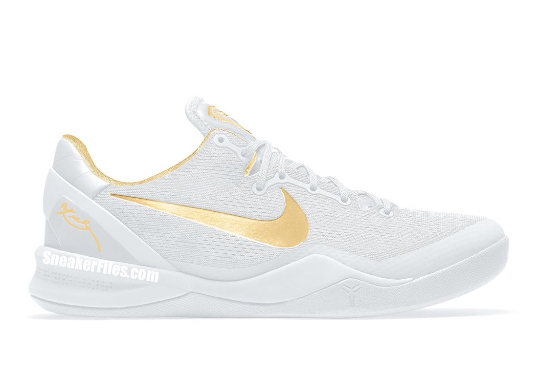 Nike Kobe 8 Protro "White/Gold" Releasing Summer 2024 🏆 bit.ly/3PVOBlm