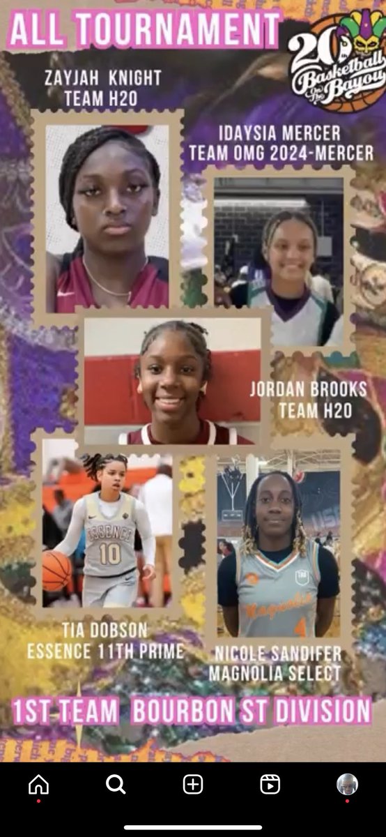Thank you @RBA_events and @EssenceGirlsBB for selecting me 1st Team Bourbon Street Division at the Battle on the Bayou Tournament. Thanks again for such an awesome event. @teamH2Oelite @IAmWillieRoy @BerryShelonda @KyleSandy355 @UnionGroveWBB @AJCsports