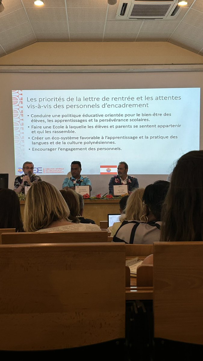 Accueil des IENs et Perdir MAD par le ministre de l’Education de la PF et le Vice-recteur, le DirDGEE et son adjoint - à la direction générale -statuts de la PF, spécificités, calendrier des élèves, adaptation des programmes d’enseignement… une belle préparation de rentrée 2023