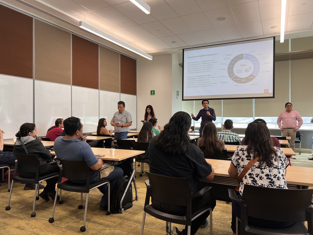 sandeshr's tweet photo. The Machine learning behind #OracleAHF at   #Guadalajara #LatamTour2023 #Mexico @laouc @ramirogz @oracleace @OracleDatabase @oracleugs https://t.co/UCvhmHEfk8