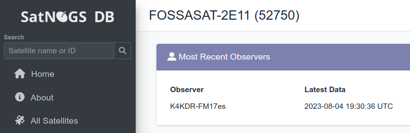scott23192's tweet photo. Always fun to see things go full-circle.   Original @FossaSys Arduino code was so new &amp; foreign... years later we use it for many different sats - including '2E' generation FossaSats!    tinyGS ESP32 network decodes perfectly;  today also uploaded to SatNogs via Arduino https://t.co/yS2P14beGf