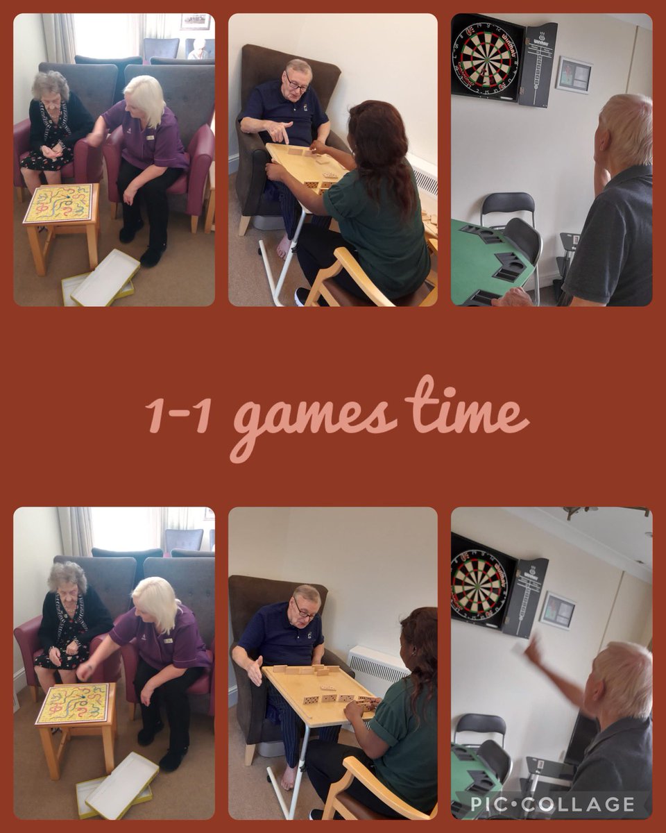 HattonGrange's tweet photo. Some 1-1 game time and some very competitive residents and staff🤣 who’s the winner⁉️
#fridaymorning #onetoone #SocialCare #positiveinteraction https://t.co/gmotqrOdnw