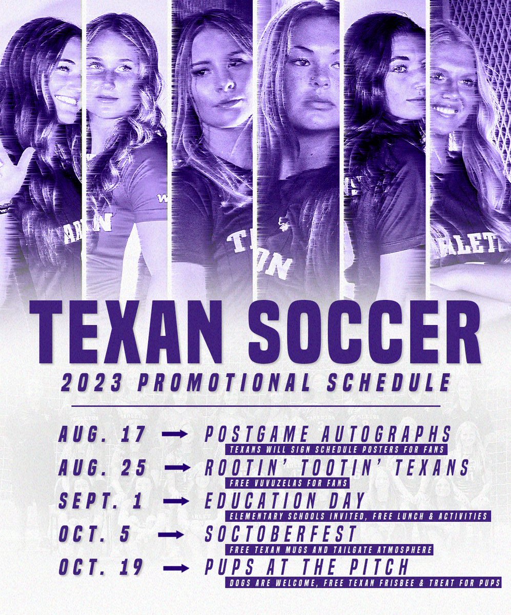 TarletonSoccer's tweet photo. Make plans to be at the pitch this fall!⚽️ https://t.co/CBYZs7oGE1