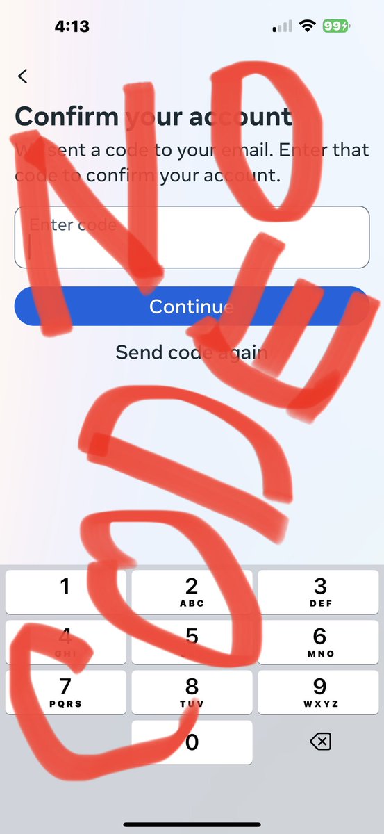 KCHitter's tweet photo. @Meta HELP!! https://t.co/pXD7wsWDis