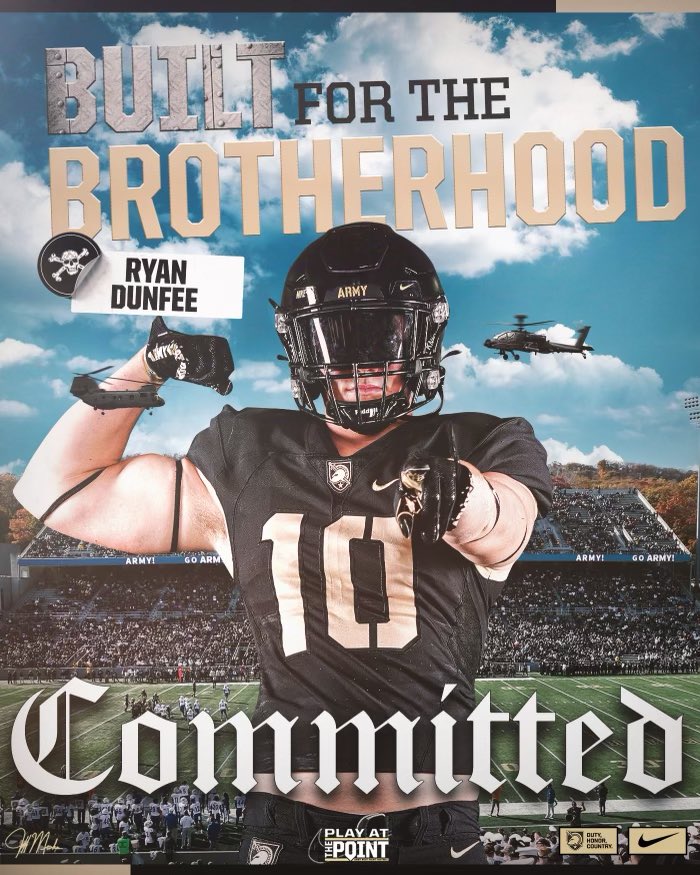 RyanDunfee_3's tweet image. ⚫️🟡After exploring all the service academies I’ve decided to officially commit to Army West Point football. Thank you to all the coaches I’ve met during my recruiting process. #GoArmy #BEATnavy! @CoachSaturnio @coach_hile @CoachJeffMonken @CoachJohnLoose @goblackknights…