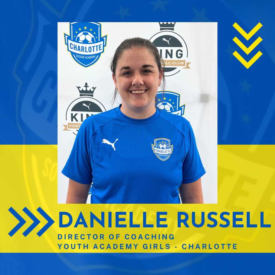 CSA_Soccer's tweet photo. Welcome to the club, Danielle Russell! 🤝
Danielle has been named Director of Coaching, Youth Academy Girls - Charlotte!
To learn more about her visit https://t.co/XzTgb4nkO6
#csaproud #csastaff #csaya #charlottesocceracademy https://t.co/jxE9rXpSen
