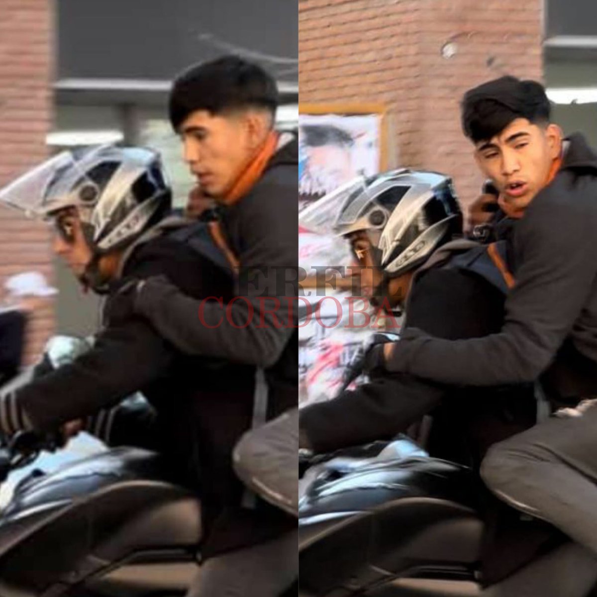 🚨 #Inseguridad 

• La cara de los motochorros que atacaron a un automovilista, le rompieron el vidrio y en menos de 5 segundos, le robaron una mochila en Nueva Córdoba.