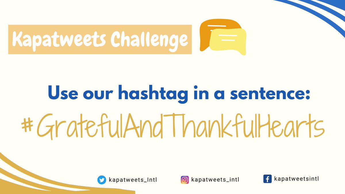 Kapatweets_Intl's tweet image. "Our #GratefulAndThankfulHearts are blessed to see a new day of serving God!"

YOUR turn po, Kapatweets!✏️

#MCGICares
