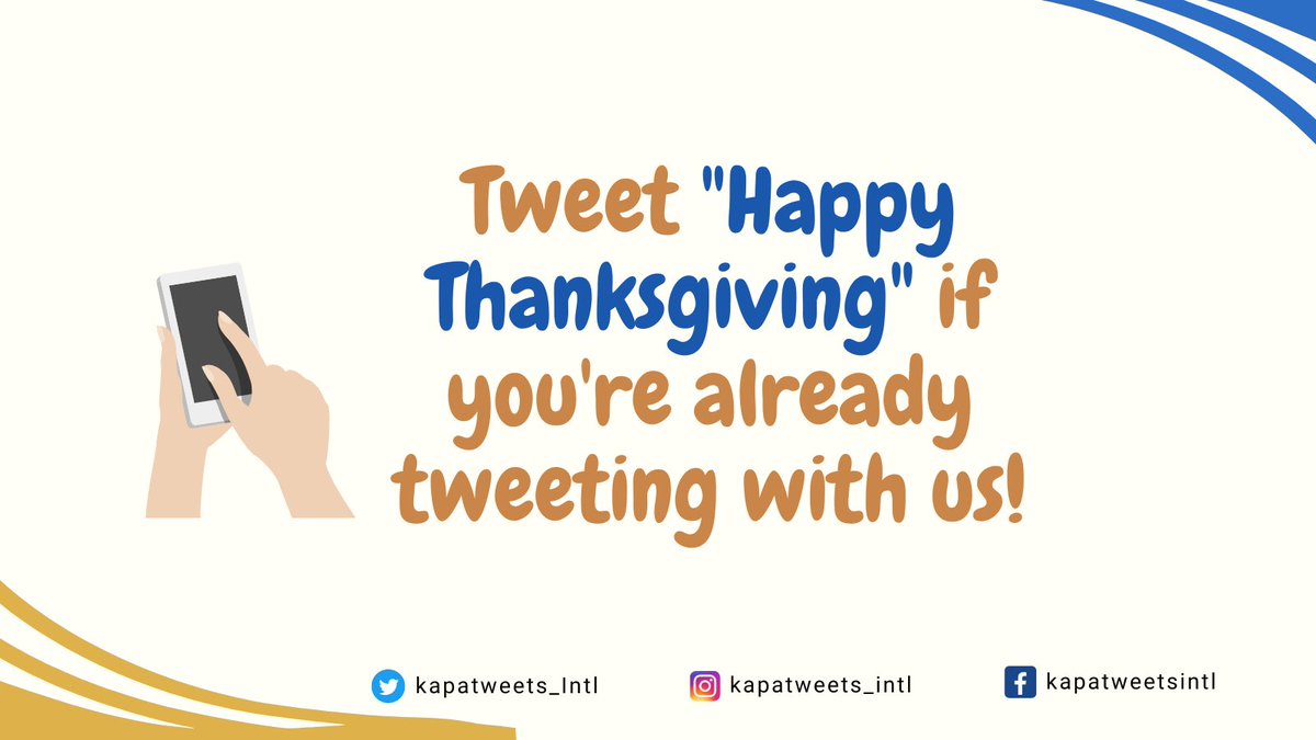Kapatweets_Intl's tweet image. Pa-shoutout po!😄

Happy Thanksgiving!

#GratefulAndThankfulHearts
#MCGICares