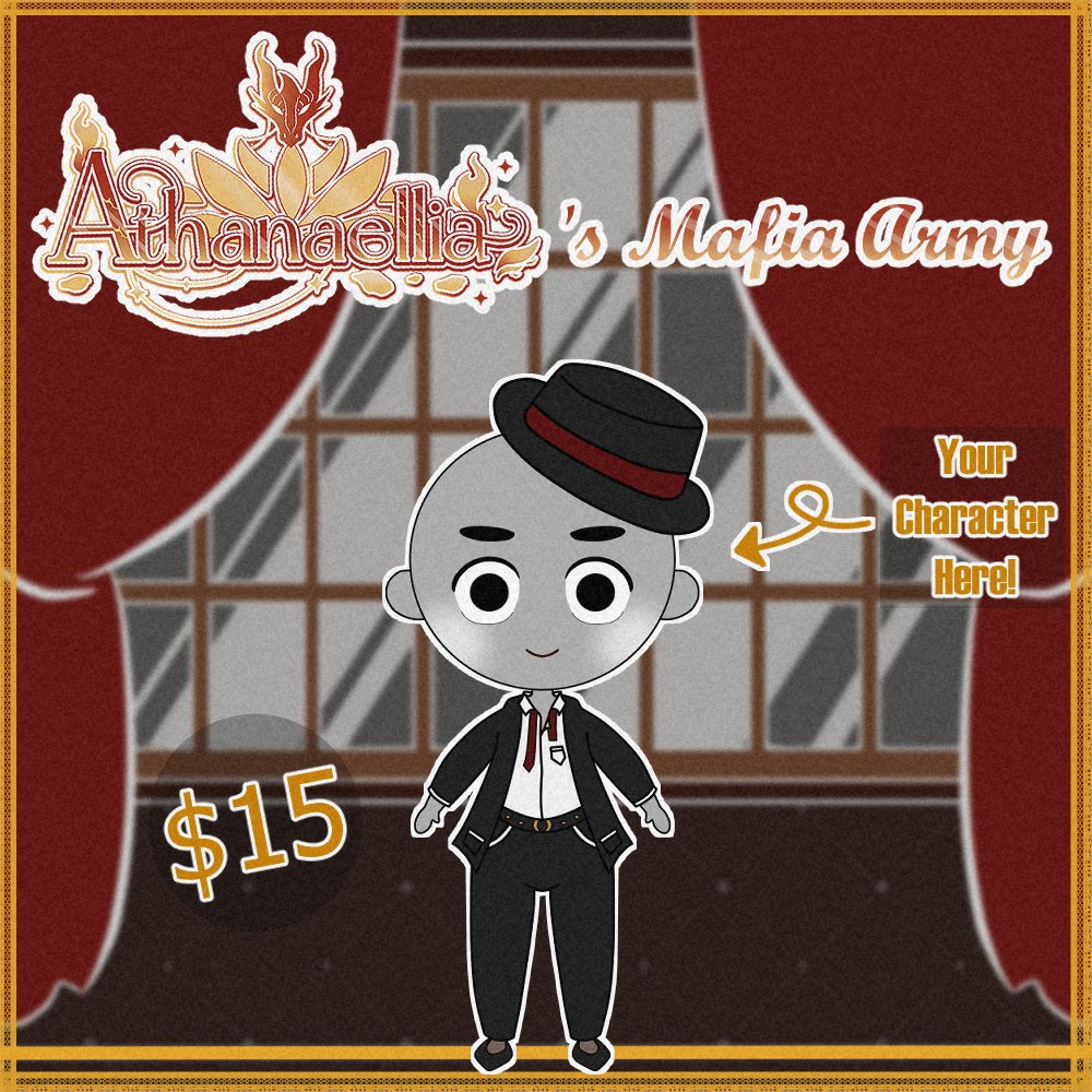 『 ʙᴇ ᴀɴ ᴀɢᴇɴᴛ ᴏғ ᴄʜᴀᴏs ᴀɴᴅ ᴊᴏɪɴ ᴛʜᴇ ᴀʀᴍʏ! 』
Mafia Army commission is currently open!~ 

You can commission me via ko-fi:
ko-fi.com/athanaellia/co…

RTs would be appreciated! ♥
#commissionopen #ychcommission #vtuber #YCH
