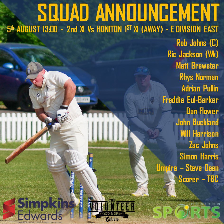 Teams for tomorrow

#gowell #uptheotters