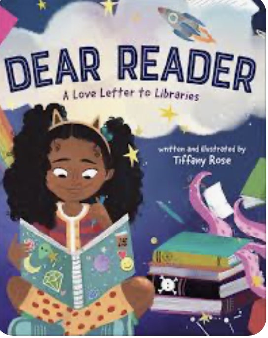Great tribute to books and libraries. Good book to read to teach mirrors, windows and doors. #bookaday