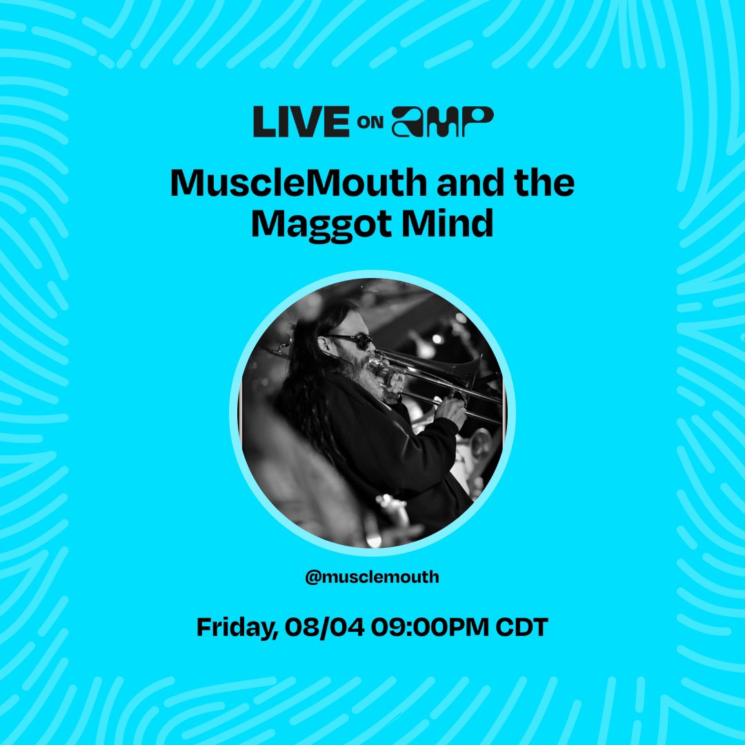 ETIPRecords's tweet image. MuscleMouth and the Maggot Mind now available on android and Apple, only on the Amp Radio App. Fridays 9pm CST.
