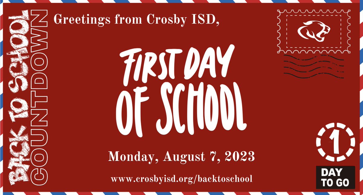 See you tomorrow, students! We can't wait! 🐾🐾❤️❤️

#MovingForward
#backtoschool