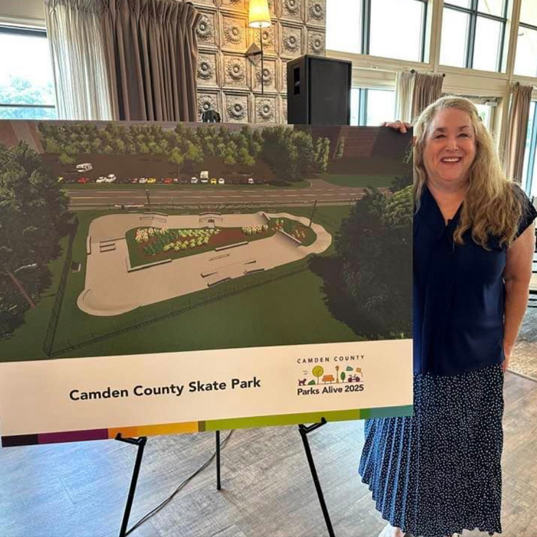 skatepark's tweet photo. 12yrs ago, Marla Rosenthall started a skatepark project to support her son's interest in skateboarding. She never gave up and put in the work. Now, @camdencounty Camden County, NJ is finally getting a skatepark thanks to Marla, Lyle, local skaters, and the public agencies. https://t.co/N9aQFU8TIx
