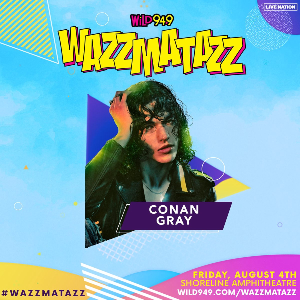 Wild949's tweet photo. Retweet if you're excited to see @conangray! #WAZZMATAZZ https://t.co/zDCE6nMN7f