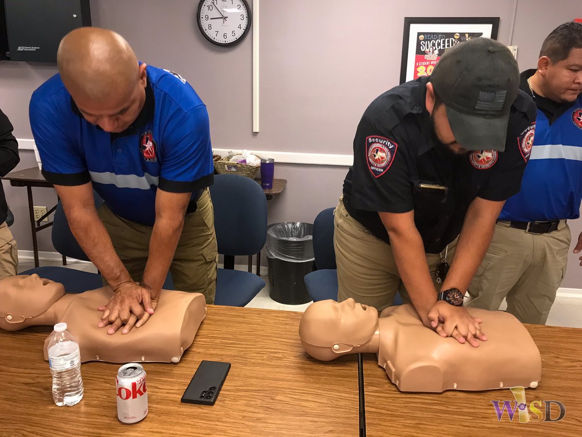WeslacoISD's tweet photo. Our security guards have been diligently attending training sessions all week in preparation for the upcoming school year. We are committed to ensuring a safe and secure environment for all our students and staff. #SchoolSafety  #WISDTheRightChoice https://t.co/Zp9NFP0X2f